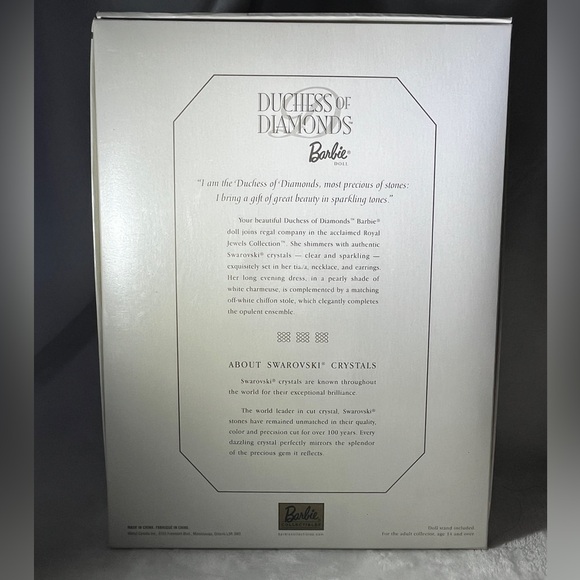 NWT Swarovski Barbie Doll in box with Elegant Design - collectors item - Picture 10 of 11